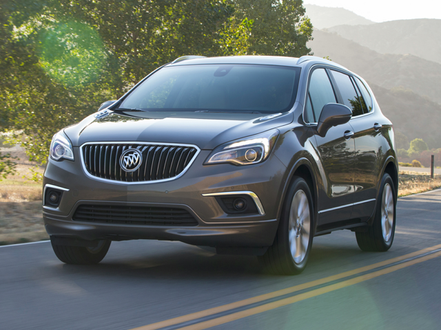grey buick Envision on road