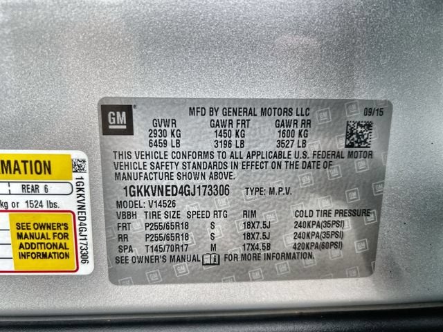2016 GMC Acadia SLE