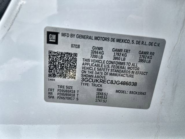 2018 Chevrolet Silverado 1500 LT