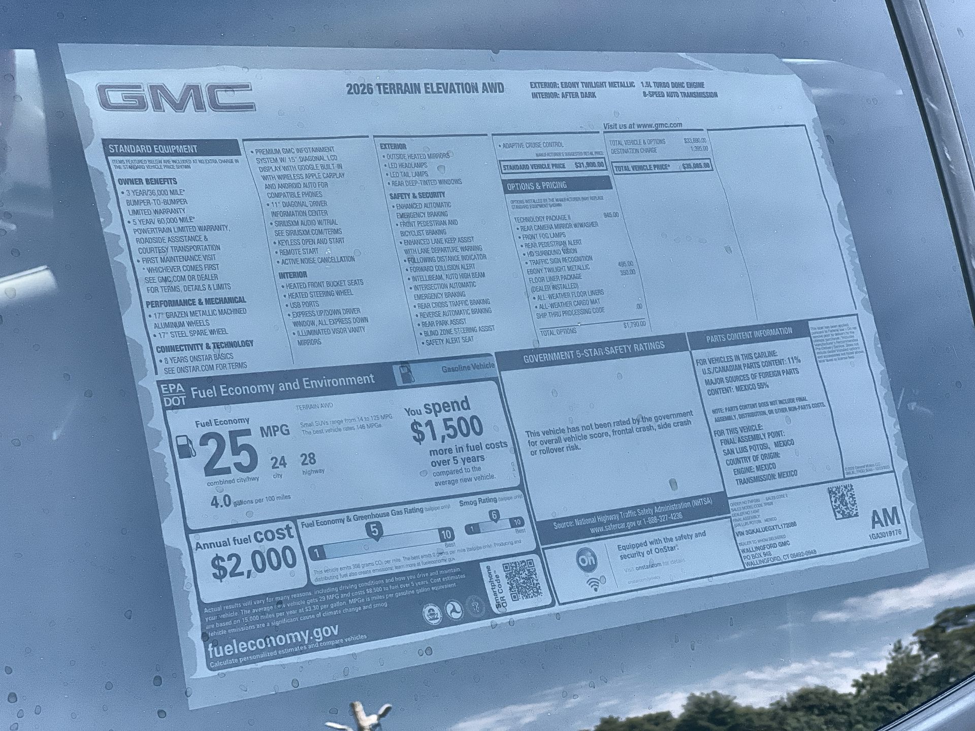 2026 GMC Terrain Elevation