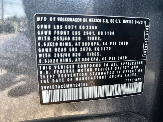 2021 Volkswagen Tiguan 2.0T SEL Premium R-Line