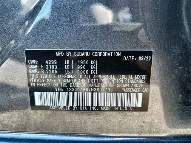 2022 Subaru Impreza Base Sedan