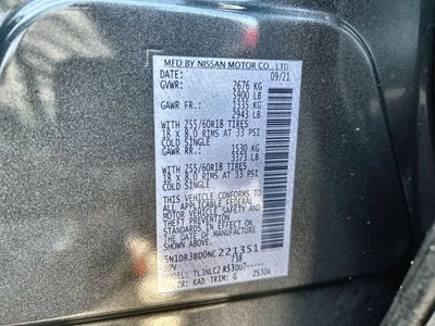 2022 Nissan Pathfinder SV 4WD