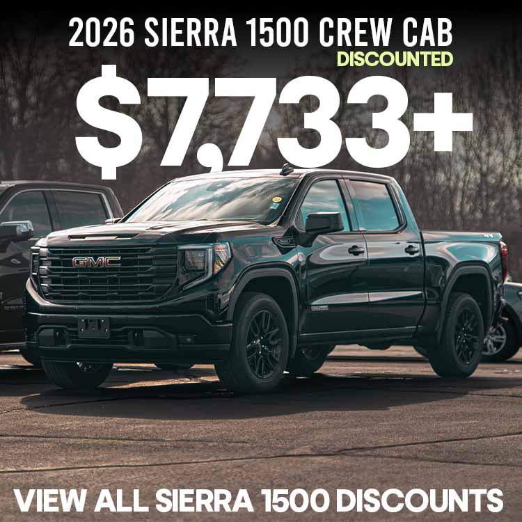 View the biggest discounts on Sierra 2026 models