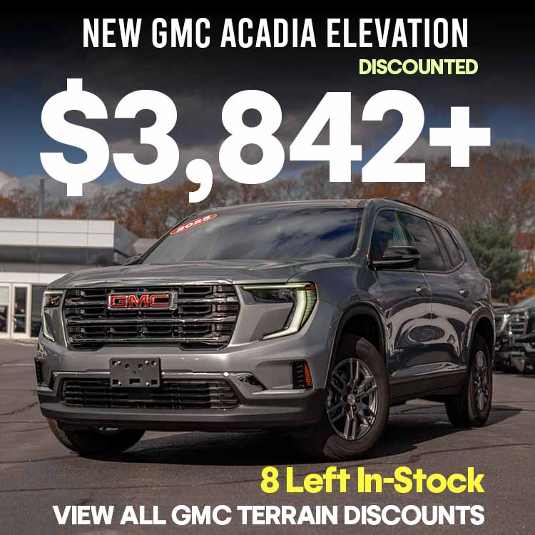 2025 and 2026 Acadias are the best priced at Wallignford GMC