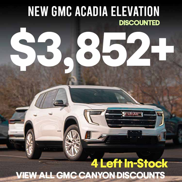 2025 and 2026 Acadias are the best priced at Wallignford GMC
