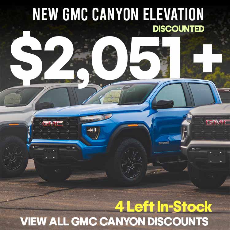 discounted GMC Canyon in stock now at wallingford gmc.