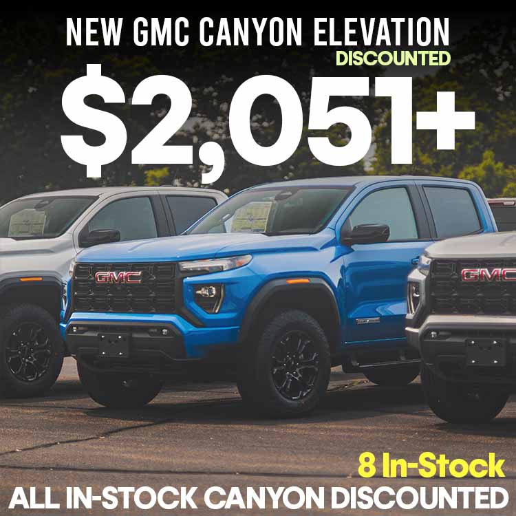discounted GMC Canyon in stock now at wallingford gmc.