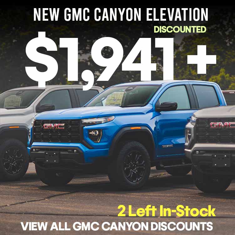discounted GMC Canyon in stock now at wallingford gmc.