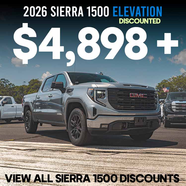 View the biggest discounts on Sierra 2026 models
