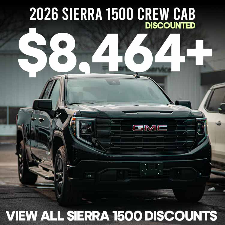 View the biggest discounts on Sierra 2026 models